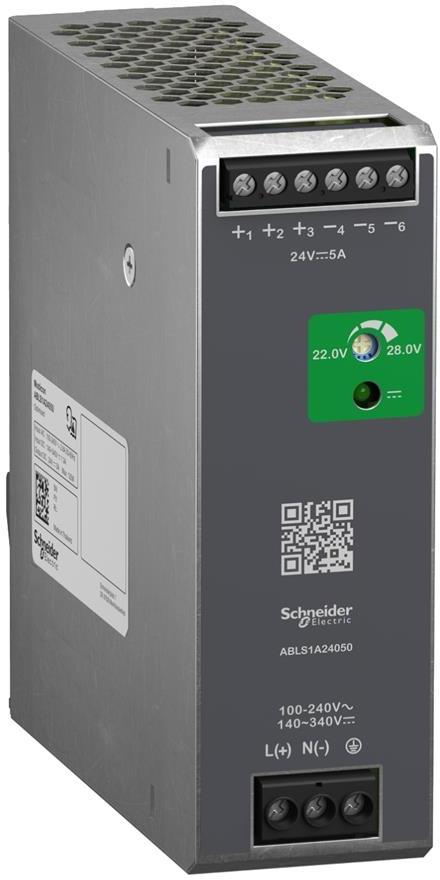 Захранващ блок Modicon 1P In:100...240Vac Out:24Vdc 5A SE, SCHNEIDER ELECTRIC НИСКО НАПРЕЖЕНИЕ, ABLS1A24050