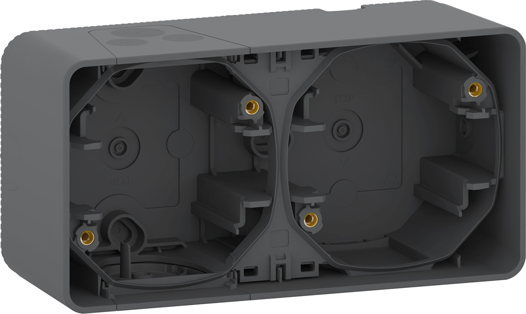 Конзола двойна хоризонтална цвят Антрацит IP55 Mureva SE, SCHNEIDER ELECTRIC, MUR37914