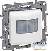 Датчик за движение PIR, 120°, обхват 8m @ h=1.2m, LED ≤ 50W, изисква неутрала, цвят бял Niloe Legrand - 764582