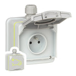 КОНТАКТ ЗА БЕЗОПАСНО ЗАРЕЖДАНЕ LGR 90471 IP66 IK08 3kW GREEN UP LEGRAND