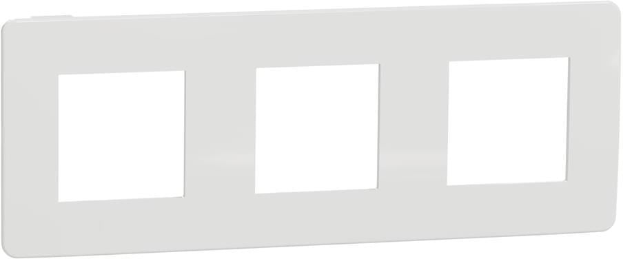 Лицева рамка 3х цвят Бял / Бял Unica Studio Color SE /до изчерпване/, SCHNEIDER ELECTRIC, NU280618