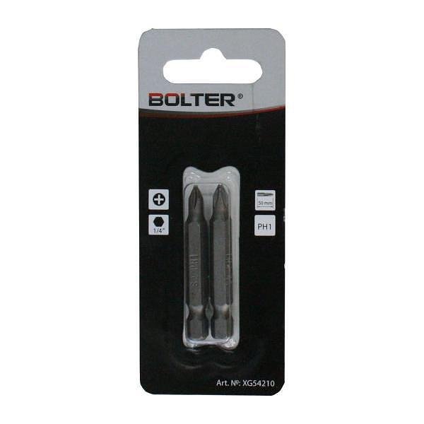 Комплект накрайник бит Bolter - PH2, 1/4 inch, 50 mm, 2 бр. - XG54211
