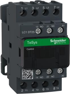 Контактор TeSys D 4P 4NO (25A AC-1) 220V 50/60Hz SE, SCHNEIDER ELECTRIC НИСКО НАПРЕЖЕНИЕ, LC1DT25M7
