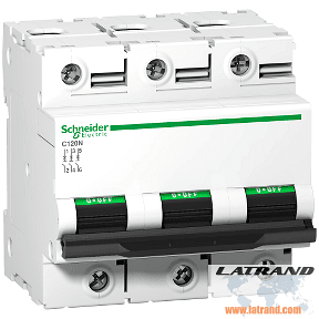 Миниатюрен автоматичен прекъсвач C120N 3P 125A C крива A010040059 SCHNEIDER ELECTRIC