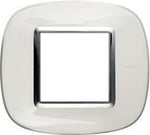 Рамка 2 мод. овална Liquid white Axolute Bticino /до изчерпване/, BTICINO, HB4802DB