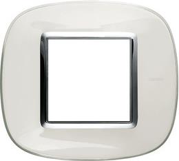 Рамка 2 мод. овална Liquid white Axolute Bticino /до изчерпване/, BTICINO, HB4802DB