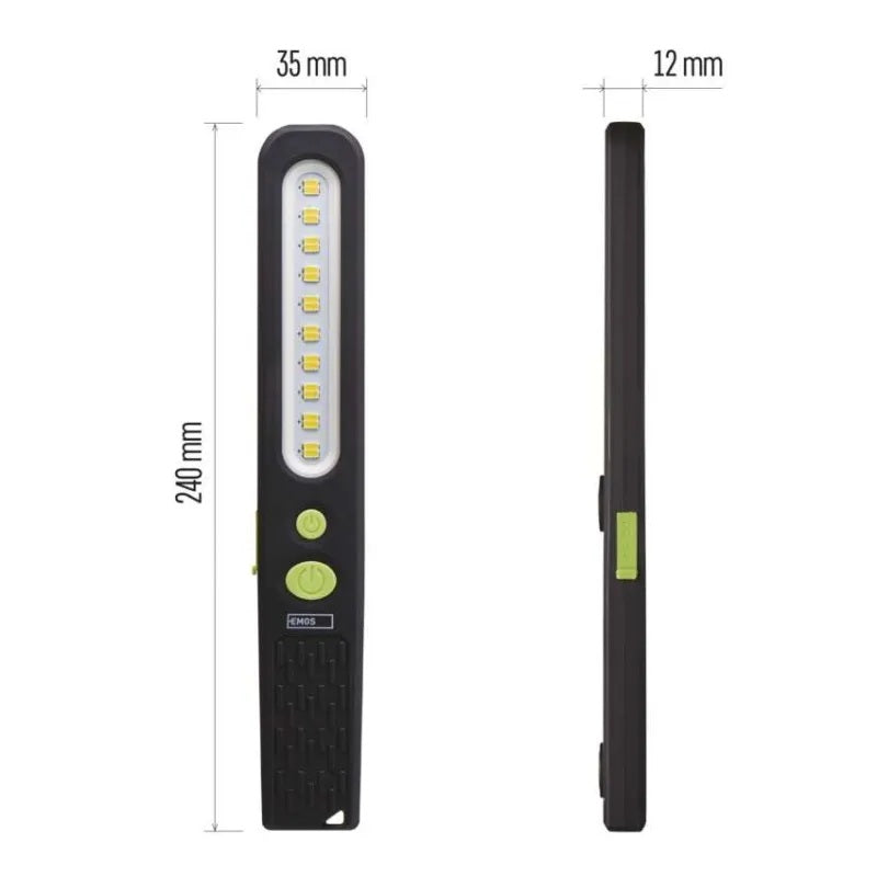 Работна лампа 700lm 45м 3ч зареждаема 1200mAh пластмаса IP20 EMOS, P4538