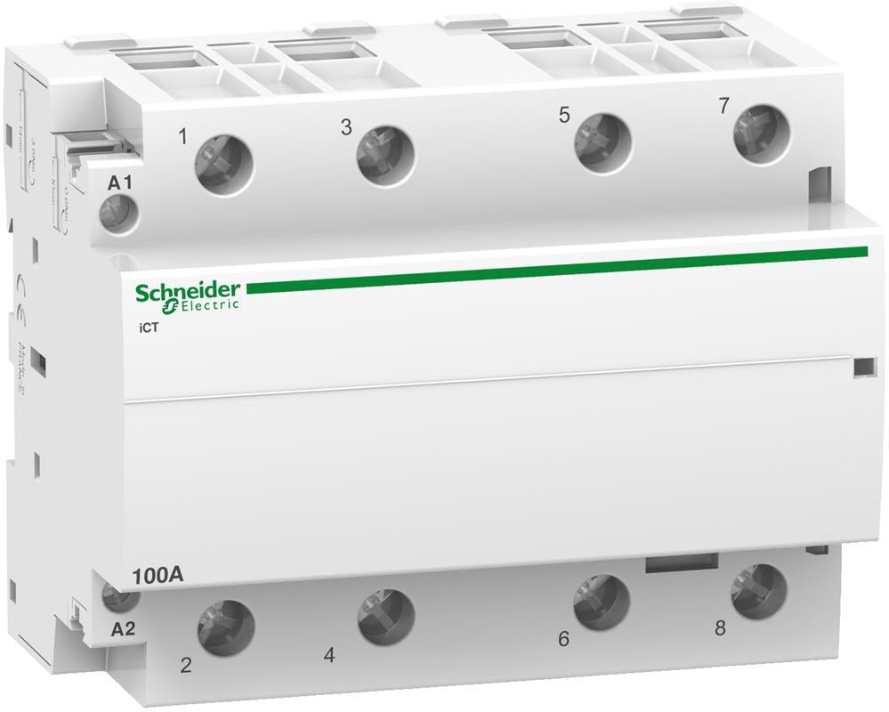 Модулен контактор Acti 9 iCT 100A 4NO 230…240Vac 6 мод. SE, SCHNEIDER ELECTRIC НИСКО НАПРЕЖЕНИЕ, A9C20884