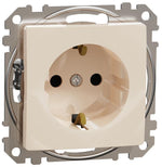 Контакт шуко с детска защита авт. цвят Крем Sedna SE, SCHNEIDER ELECTRIC, SDD112022