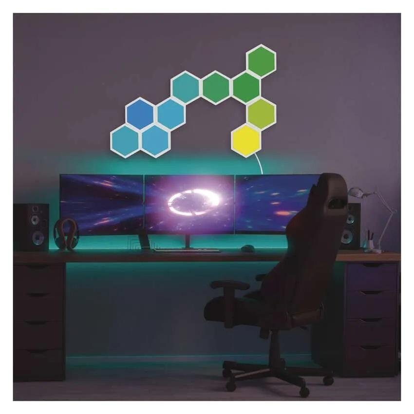Аплик (комплект 10 бр.) LED 1.9W RGBIC Hexagon 20000h IP20 Wi-Fi GoSmart EMOS