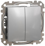 Сериен бутон цвят Алуминий Sedna SE, SCHNEIDER ELECTRIC, SDD113118
