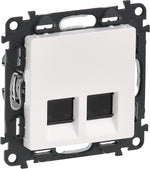 Розетка 2xRJ45 cat.6 STP цвят бял Valena Life Legrand, LEGRAND, 753147