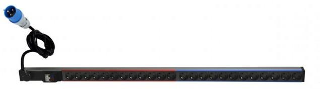 Разклонител PDU Zero-U 24x ШУКО, с кабел 3м и щепсел 2P+E 32A, Legrand, LEGRAND, 646853