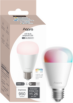 Лампа LED 10.5W RGBW E27 A60 1100lm 190° димируема 25000h Aqara Bulb T2 - 7079, AQARA, LB-L02D