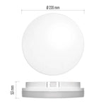 Плафон LED DN220 15W 4000K 1500lm 120° 30000h IP54 TORI EMOS
