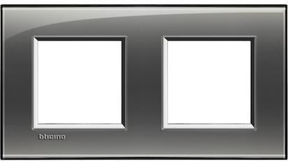 Рамка 2х2 мод. правоъгълна London fog LL Bticino , BTICINO, LNA4802M2KF