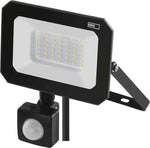 Прожектор LED 30W 4000K 3000lm 120° x 120° 25000h IP44 черен с датчик SIMPO EMOS