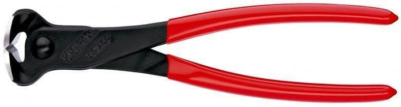Клещи за рязане на арматурна тел, червена ръкохватка 200мм, Knipex - K6801200