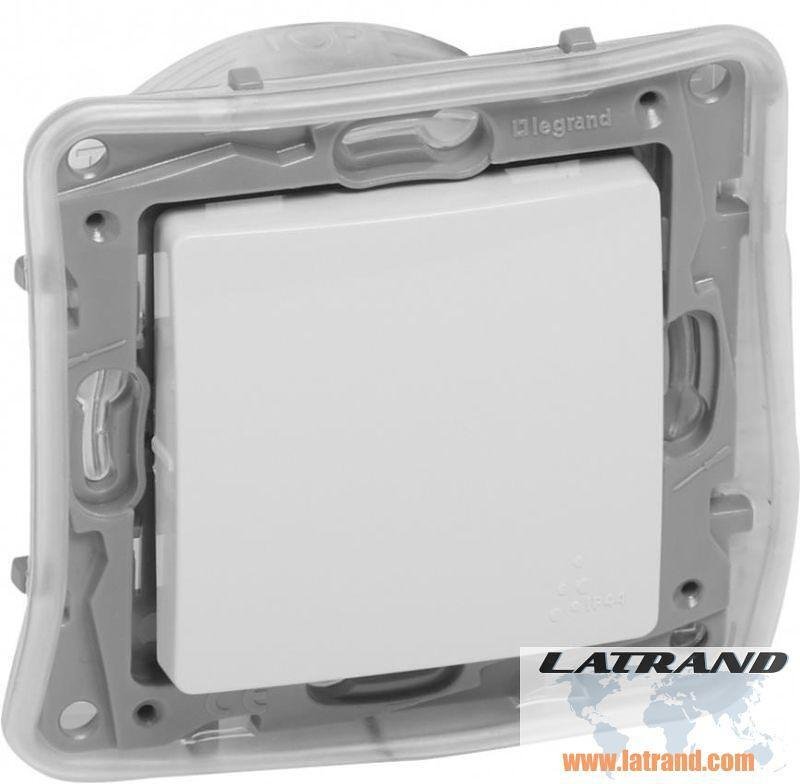 Еднополюсен ключ IP44 цвят бял Niloe Legrand - 764513