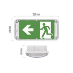 Авариен осветител LED 4W 6500K 300lm 3h IP66 открит монтаж NESSI EMOS, ZN2130