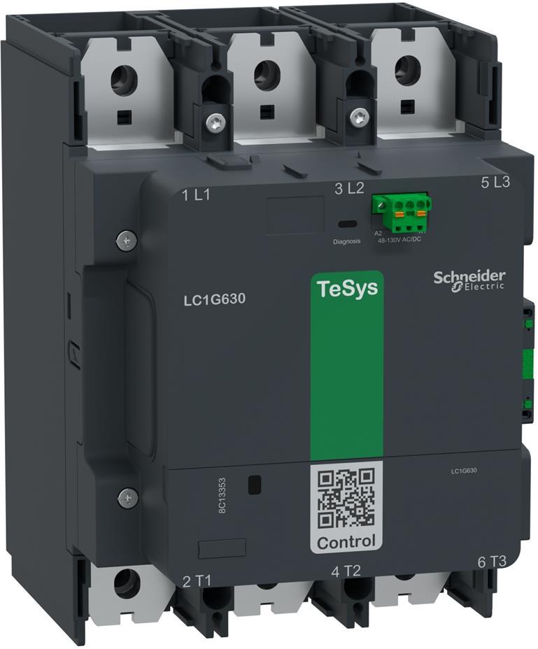Контактор TeSys G 3P 375kW (630A AC-3) 1NO-1NC 100...250V 50/60Hz SE, SCHNEIDER ELECTRIC НИСКО НАПРЕЖЕНИЕ, LC1G630KUEN