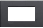 Рамка 4 мод. метална Anthracite AIR LL Bticino , BTICINO, LNC4804AR