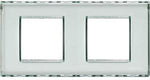 Рамка 2x2 мод. правоъгълна Kristall transparent LL Bticino, BTICINO, LND4802M2KR