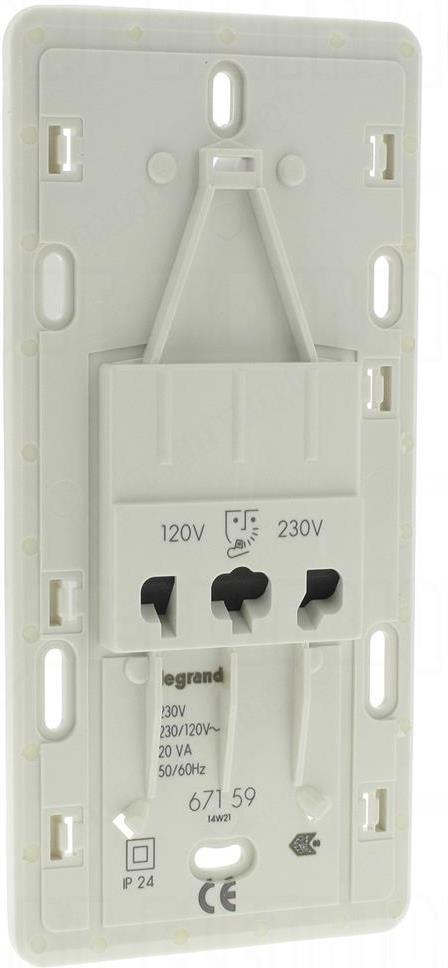 Контакт за самобръсначка и изход 230V 50/60 Hz механизъм Celiane Legrand, LEGRAND, 67159