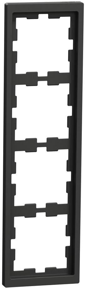 Рамка 4х цвят Антрацит System Design Merten SE, SCHNEIDER ELECTRIC, MEG4040-6534
