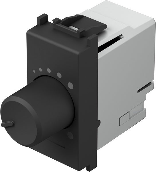 Димер ротативен R=0-180W LED=0-180VA 1 мод. цвят Черен мат Modul TEM, EM14SB