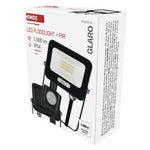 Прожектор LED 10W 4000K 1000lm 120° x 120° 20000h IP65 черен с датчик GLARO EMOS, ZS2314B