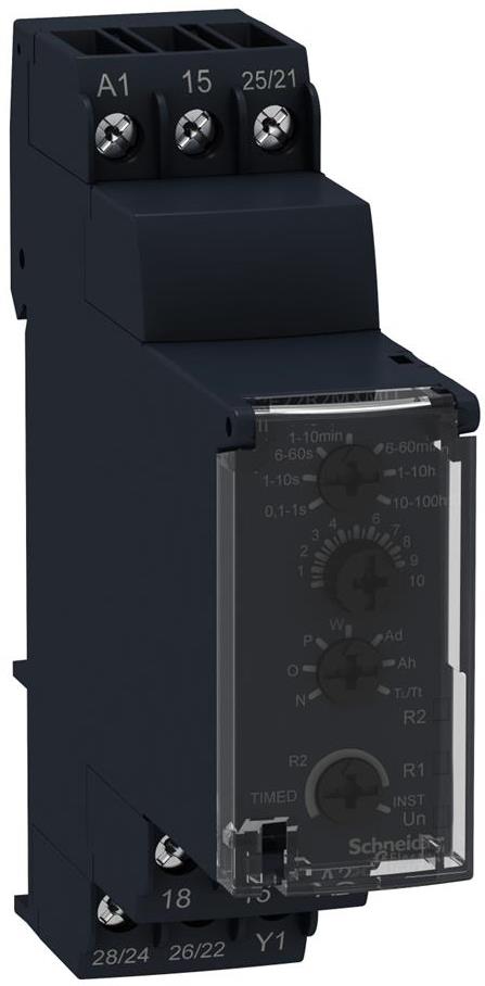 Реле за време, мултифункционално, 5x 0.1s...100h, 2c/o 8A, 12Vac/dc SE, SCHNEIDER ELECTRIC НИСКО НАПРЕЖЕНИЕ, RE22R2MJU