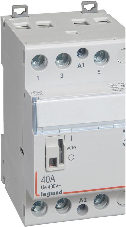 Модулен контактор с ръкохватка CX3, 40A 3NO 220V 3 модула Legrand, LEGRAND НИСКО НАПРЕЖЕНИЕ, 412549