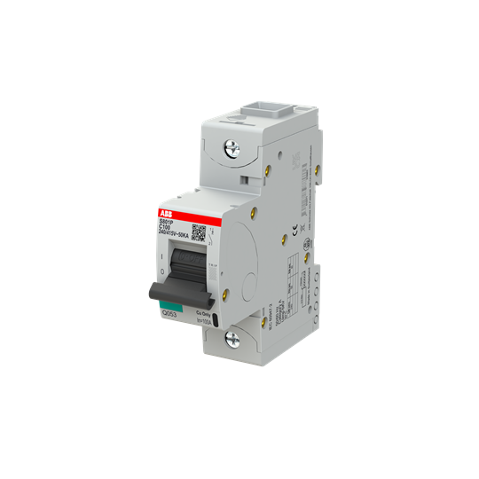 Автоматичен прекъсвач S801P 1P 100A крива С 50kA ABB, 2CCG001227R0001