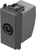 Розетка TV крайна 1db 1 мод. цвят Антрацит Modul TEM, KM11AT