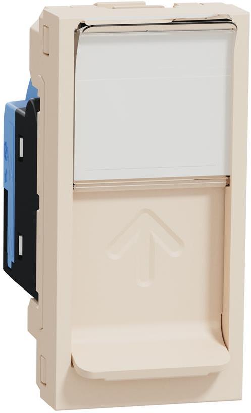 Розетка RJ45 UTP cat.6 S-One 1 мод. цвят Крем Unica SE, SCHNEIDER ELECTRIC, NU341444