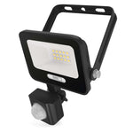 Прожектор LED 10W 4000K 1000lm 120° x 120° 20000h IP65 черен с датчик GLARO EMOS, ZS2314B