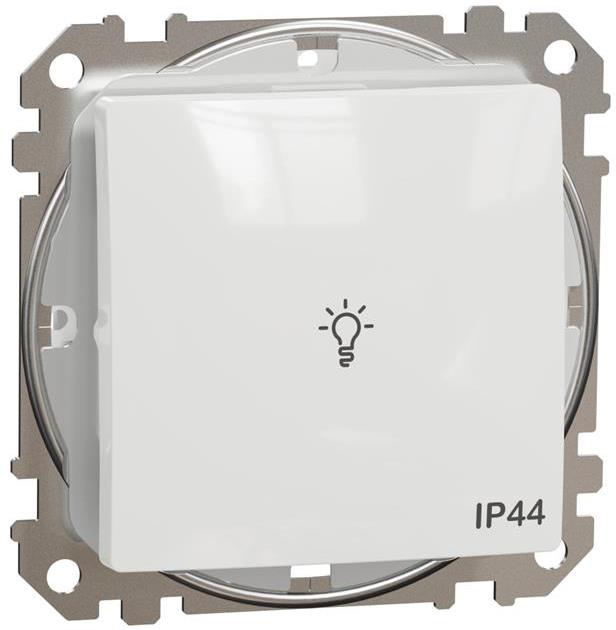 Бутон със символ "лампа" IP44 цвят Бял Sedna SE, SCHNEIDER ELECTRIC, SDD211132