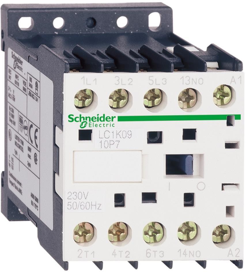 Контактор TeSys K 3P 4kW (9A AC-3) 1NO 24V 50Hz SE, SCHNEIDER ELECTRIC НИСКО НАПРЕЖЕНИЕ, LC1K0910B5