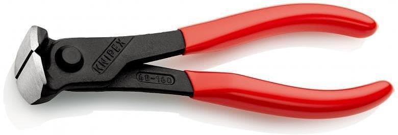 Клещи за рязане на арматурна тел, червена ръкохватка 160мм, Knipex - K6801160