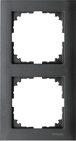 Рамка 2х цвят Антрацит, M-Pure System M  Merten SE, SCHNEIDER ELECTRIC, MTN4020-3614