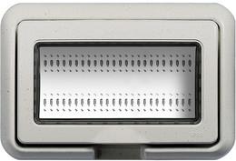 Лицева рамка + носеща IP55 4 мод. цвят Бял LL Bticino, BTICINO, 24604N
