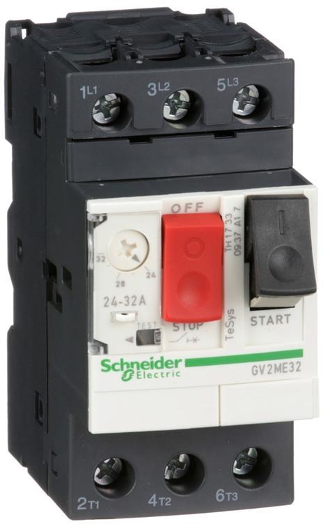 Моторна защита TeSys GV2ME 15kW TM 24…32A 10kA SE, SCHNEIDER ELECTRIC НИСКО НАПРЕЖЕНИЕ, GV2ME32