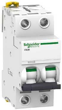 Автоматичен прекъсвач Acti 9 iC60N 2P 25A крива B 6kA SE, SCHNEIDER ELECTRIC НИСКО НАПРЕЖЕНИЕ, A9F73225