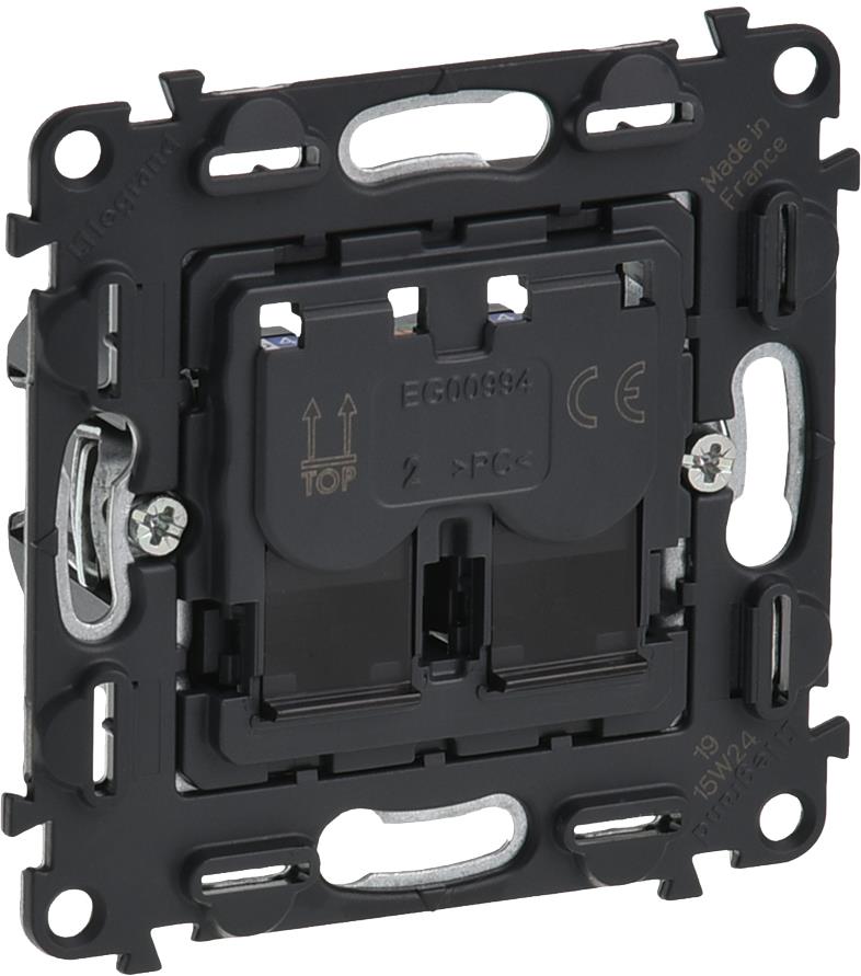 Розетка 2xRJ45 cat.6 UTP (без лицев панел) Valena In Matic Legrand, LEGRAND, 753043