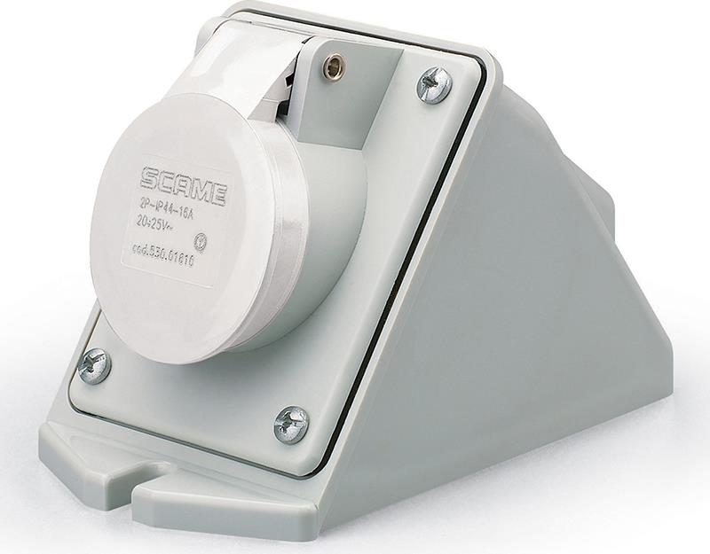 Промишлен контакт за открит монтаж 3P 16A 40-50V IP44 серия IEC309 Scame, SCAME, 530.01613