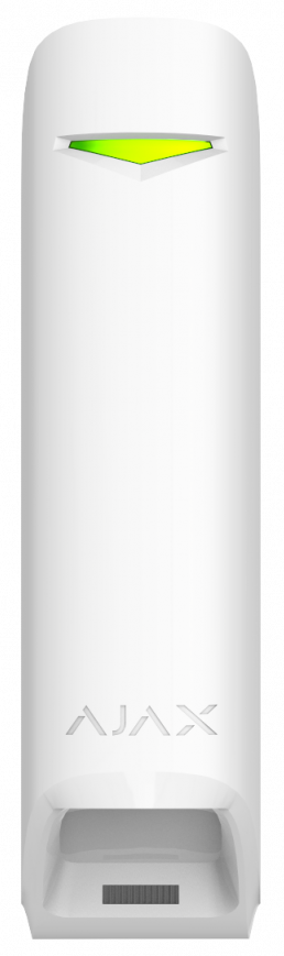 Безжичен датчик за движение PIR, 6°, обхват 15m @ h=2.4m, IP50, бял, MotionProtect Curtain Ajax, AJAX, 38195.36.WH1