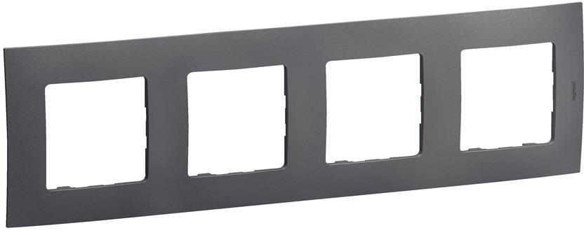 Рамка 4х цвят Сив Niloe New Legrand, LEGRAND, NP114MG