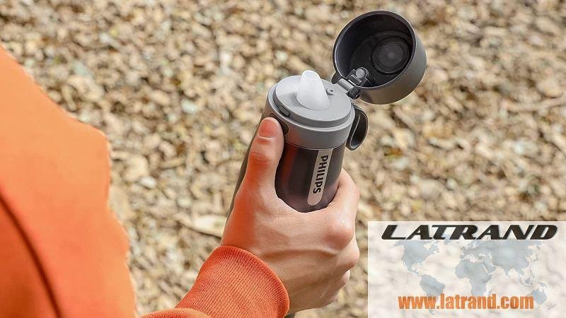 Бутилка за филтрация Philips GoZero Daily 550 мл, черен - AWP2771GRR/58