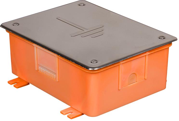 Кутия 218x168x84/215 за заземителна шина с капак от неръждаема стомана PZO Elektro-Plast, ELEKTRO-PLAST крепежи, 35.02